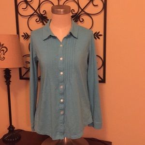 JJill Pintuck Slub Top